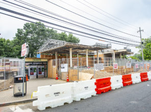 Brentwood Station construction progress 07-17-2018
